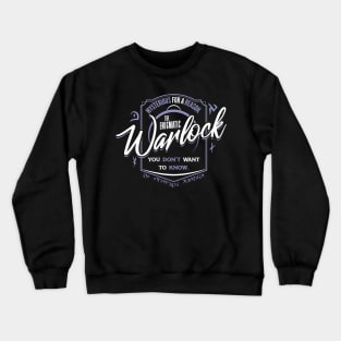 WARLOCK Fantasy RPG GM Dungeon Game Master DM boardgame tee Crewneck Sweatshirt